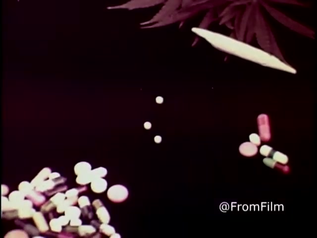 Depicts a young man running through a park, possibly trying to escape.